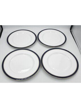 York Blue by Block Salad Plates 8.5 inches Set of 4 Pattern BLOYOB